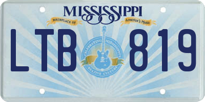 MS license plate LTB819