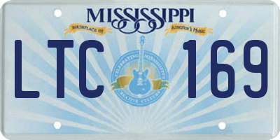 MS license plate LTC169