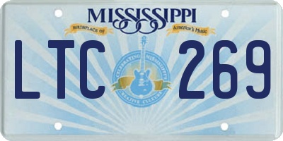 MS license plate LTC269