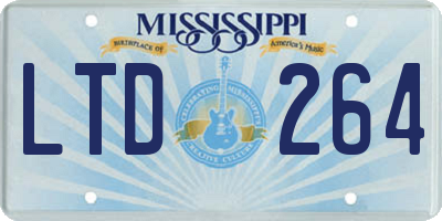 MS license plate LTD264