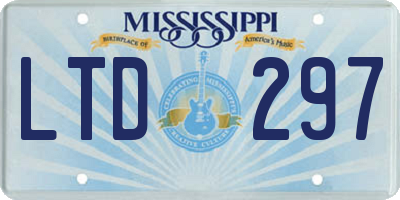 MS license plate LTD297