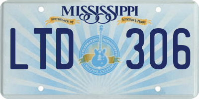 MS license plate LTD306