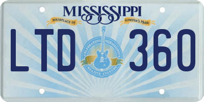 MS license plate LTD360