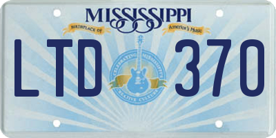 MS license plate LTD370