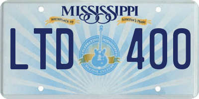 MS license plate LTD400