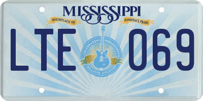 MS license plate LTE069