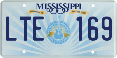 MS license plate LTE169