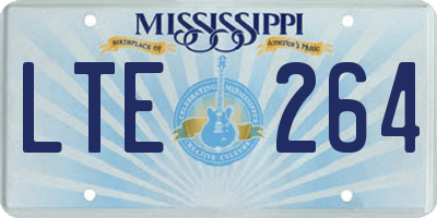 MS license plate LTE264