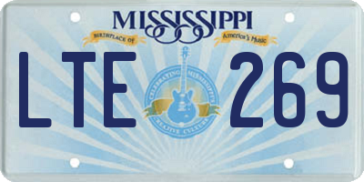 MS license plate LTE269