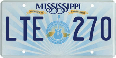 MS license plate LTE270