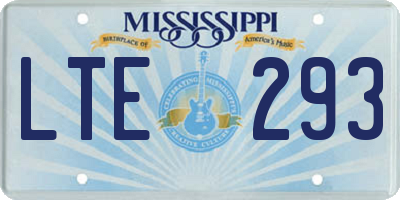 MS license plate LTE293