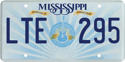 MS license plate LTE295