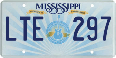 MS license plate LTE297
