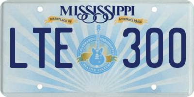 MS license plate LTE300