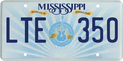MS license plate LTE350