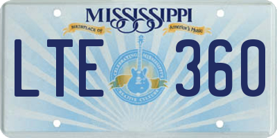 MS license plate LTE360