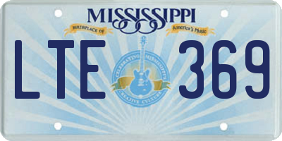 MS license plate LTE369