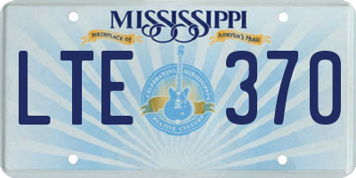 MS license plate LTE370