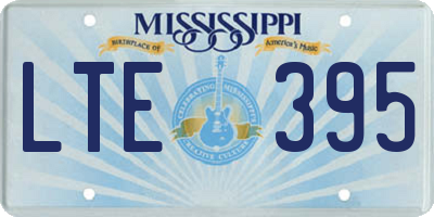 MS license plate LTE395