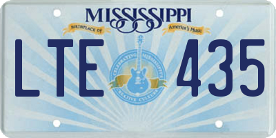 MS license plate LTE435