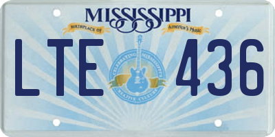 MS license plate LTE436