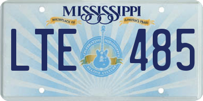 MS license plate LTE485