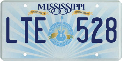 MS license plate LTE528