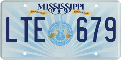 MS license plate LTE679