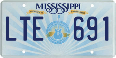 MS license plate LTE691