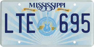 MS license plate LTE695