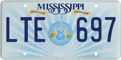 MS license plate LTE697