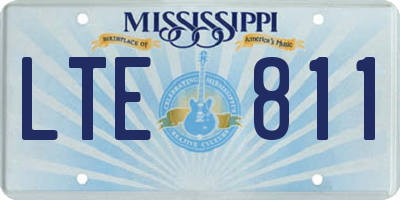 MS license plate LTE811