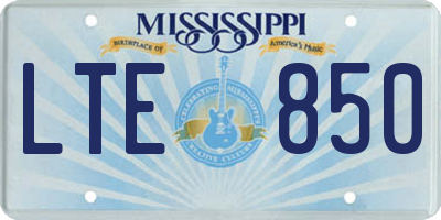 MS license plate LTE850