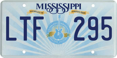MS license plate LTF295