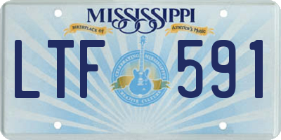MS license plate LTF591