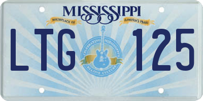 MS license plate LTG125