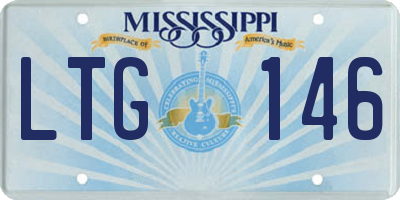 MS license plate LTG146
