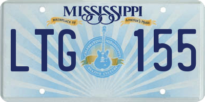 MS license plate LTG155