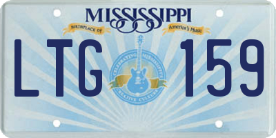MS license plate LTG159