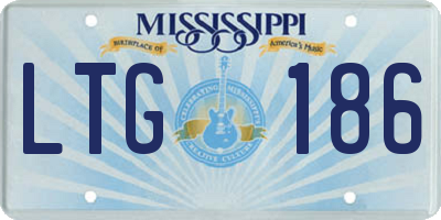 MS license plate LTG186
