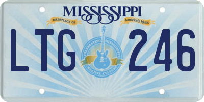 MS license plate LTG246