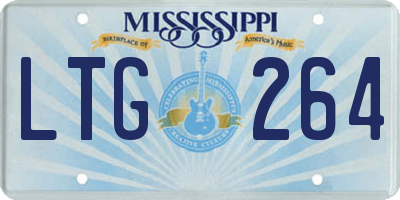 MS license plate LTG264
