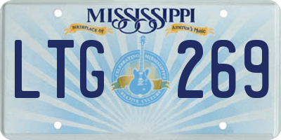 MS license plate LTG269
