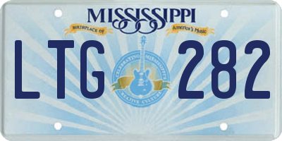 MS license plate LTG282