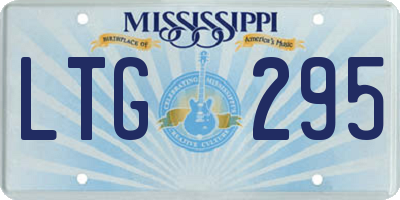 MS license plate LTG295