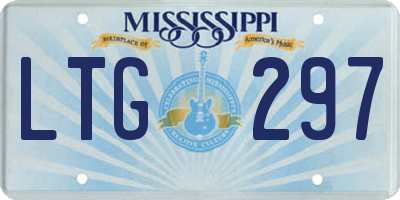 MS license plate LTG297