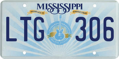 MS license plate LTG306
