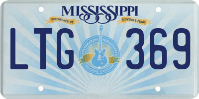 MS license plate LTG369