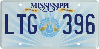 MS license plate LTG396