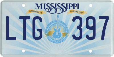 MS license plate LTG397